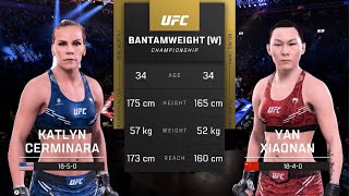 UFC 5 Katlyn Chookagian vs Yan Xiaonan  Flyweight Showdown for the Top Spot [upl. by Ahkeber]