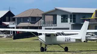 Cessna 152 departing Pauanui Airfield NZUN [upl. by Animsay]