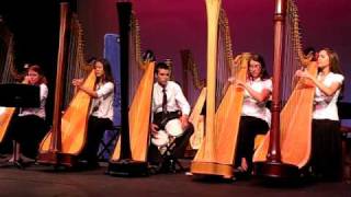 Fireflies by Owl City on 5 harps [upl. by Derfnam116]