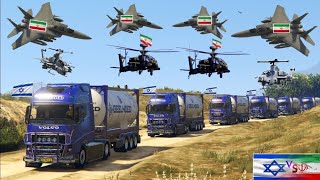 PUTIN UNDERSTIMATED NATO Ukrainian fighter Jets amp Helicopters Attack on Russian Army Convoy  GTA 5 [upl. by Tewfik]