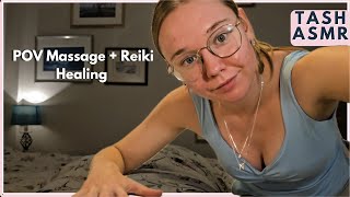 ASMR POV Body Massage amp Reiki Healing Soft Spoken [upl. by Anehta]