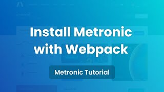 Install Metronic with Webpack  Metronic 8 Admin Template [upl. by Mccurdy14]