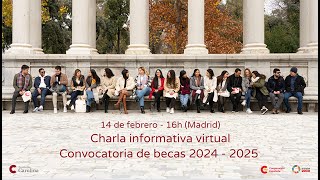 Charla informativa sobre la convocatoria de becas 20242025 de la Fundación Carolina [upl. by Robins694]