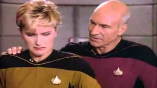 Picard Comforts Tasha amp Q Doesnt Want to See Her Cry [upl. by Esra]