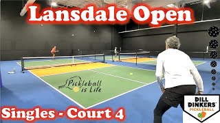 Men Singles  Lansdale Open Friday Court 4 RAW [upl. by Anifares998]