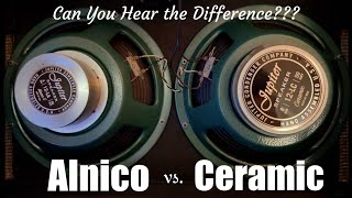 Speaker SHOOTOUT Ceramic vs Alnico [upl. by Pammie]