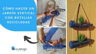 Cómo hacer un jardín vertical 🌼  DIY macetas con botellas de plástico Shorts MacetasColgantes [upl. by Rebma916]