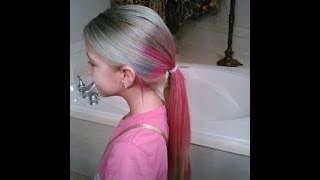 MULTI COLORED HAIR 🎨 TUTORIAL [upl. by Fernand]