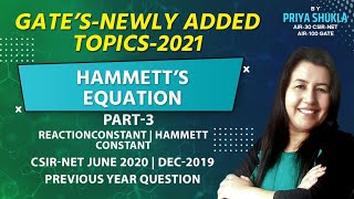 Hammett ReactionHammett reaction constant Reaction Mechanism organic chemistry Gate newly added [upl. by Olivette]