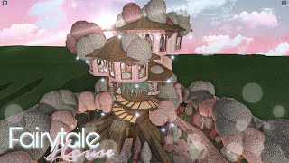 ROBLOX BLOXBURG Fairytale Tree House  House Build [upl. by Munn]