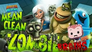 Monsters Vs Aliens Mean Clean Zombie Brains Online Game Arcade Shooter [upl. by Yhprum]