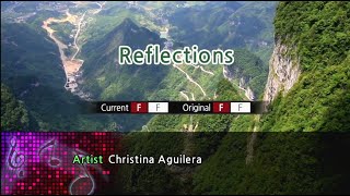 Reflection  Christina Aguilera Karaoke Version [upl. by Enymsaj786]