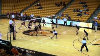 Campbell Volleyball vs Winthrop Highlights  101913 [upl. by Cathlene]