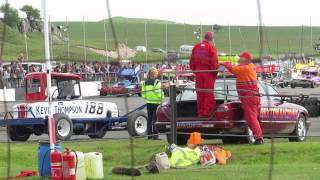 Brisca F1 British Championship Final Buxton 16062013  big hit [upl. by Ahsytal]