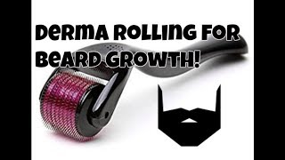 Derma Rolling for Beard Growth  MInoxidil Beard [upl. by Esiralc]