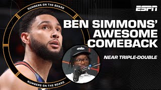 Ben Simmons is BACK 🔥 Kenny says it was the BEST COMEBACK HE COULD ASK FOR  Numbers on the Board [upl. by Aible123]