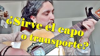 ¿Para qué sirve el transporte capotraste o capodastro [upl. by Ennahtur]