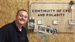 Continuity of CPC and Polarity of our 1 Way Lighting Circuit R1  R2 Measured in Ohms [upl. by Welcher112]