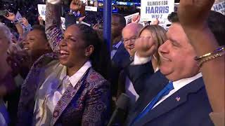 Gov JB Pritzker casts Illinois votes for Kamala Harris [upl. by Etna]