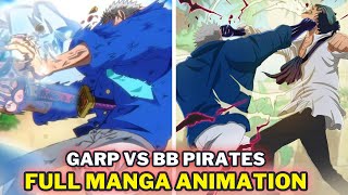 🔴 Garp vs Blackbeard Pirates  Full Manga Fight Colored Panels [upl. by Cullen]