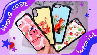 How I make my Phone Cases for my small business  Supplies designing amp sublimation printing [upl. by Pedersen]