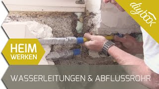 Wasserleitungen und Abflussrohr verlegen [upl. by Laurinda]