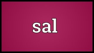 Sal Meaning [upl. by Enej]