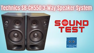 Technics SBCH550 3 Way Speaker Sound Test [upl. by Dent]