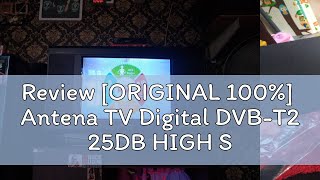 Review ORIGINAL 100 Antena TV Digital DVBT2 25DB HIGH SIGNAL 4K HIGH GAIN BISA GOJEKSAMEDAYC [upl. by Eyatnod]