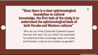 The Invention Of Women Making An African Sense of Western Gender Discourses Preface Part 1 [upl. by Sadonia]