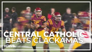 Central Catholic gets past Clackamas in Thursday matchup  Friday Night Football [upl. by Tavey]