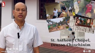 Chinchinim Village Gears Up For Christmas Cheer St Anthony Chapel Deussa  BTS Christmas Crib [upl. by Annelak]