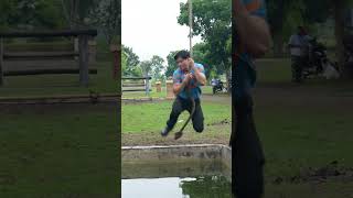 OBSTACLE RUN TNI AU SUSAH BANGET azkacorbuzier shortsvideo nada tniau obstaclerun [upl. by Martsen]