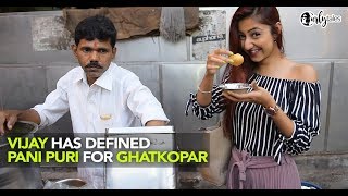 Ghatkopars Vijay Pani puri  Curly Tales [upl. by Hewes772]