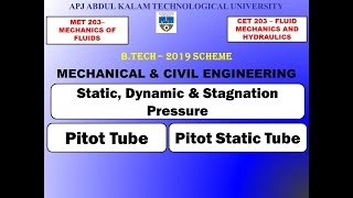 Pitot Tube amp Pitot Static Tube  KTU  Mechanical amp Civil Engineering  Module 3 [upl. by Rodenhouse335]