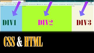 Aligning Divs Side by Side CSS amp HTML tutorial [upl. by Vasta]