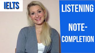 IELTS Listening TIPS for NoteCompletion tasksenglish vid [upl. by Irrol]