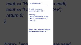 C output  print statement programming shorts shortvideo youtubeshorts trending viralshorts [upl. by Akenn668]