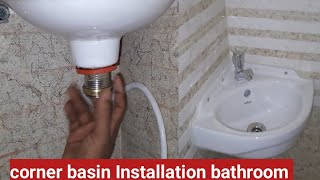 Corner basin kaise Installation kare life time 2024viralvideo youtubeshorts [upl. by Iretak759]