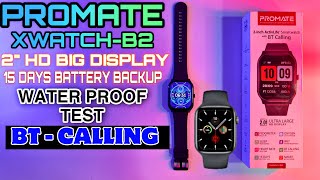 PROMATE XWatchB2  Unboxing  Review  Water Test  Full Details in Hindi 🔥promate [upl. by Nohtahoj]