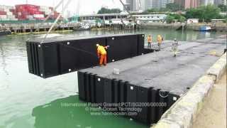 Containerized Pontoon System CPS and Rigid Pontoon Connector RPC [upl. by Brower106]