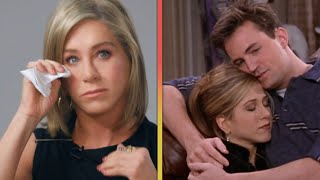 Jennifer Aniston Tears Up Over FRIENDS Milestone After Matthew Perrys Death [upl. by Wandy257]