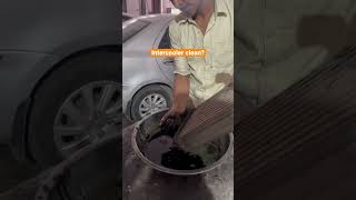 Every car Intercooler cleaning process  How  mechanical car automobile ytshorts viral [upl. by Eyot973]