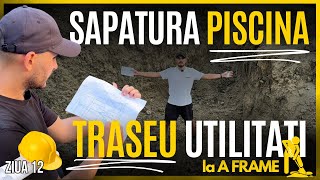 Ziua 12 🏗️ Cat costa o cabana A Frame de la A la Z⁉️  Utilitati ⚡️ si Sapatura Piscina 🏊 [upl. by Swann]