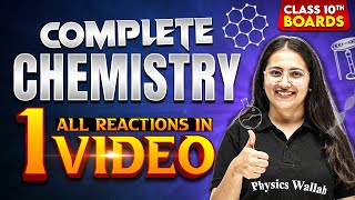 Class10th Complete CHEMISTRY All Reactions in 1 Shot  Full Syllabus Covered CBSE Board [upl. by Drofwarc924]