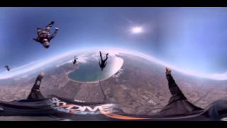 Skydiving in Empuriabrava in 360º [upl. by Annaek]