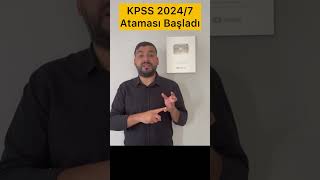 KPSS 20247 ATAMASI BAŞLADI KPSS 50 PUANLA 84 MÜLAKATSIZ MEMUR ALIMI atama kpss memuralımı [upl. by Mcleod89]