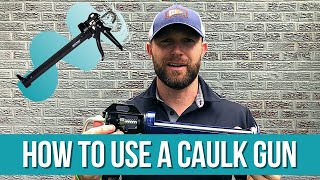 How to Use a Caulk Gun  Beginners Guide [upl. by Rojam]