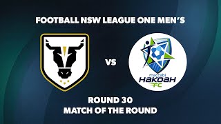 League One NSW Mens Round 30 Bulls FC Academy v Hakoah Sydney City East FC [upl. by Hemminger262]