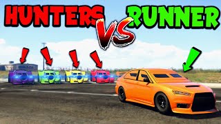 4 Vigilantes VS Armored Kuruma  GTA Manhunt [upl. by Anaili]